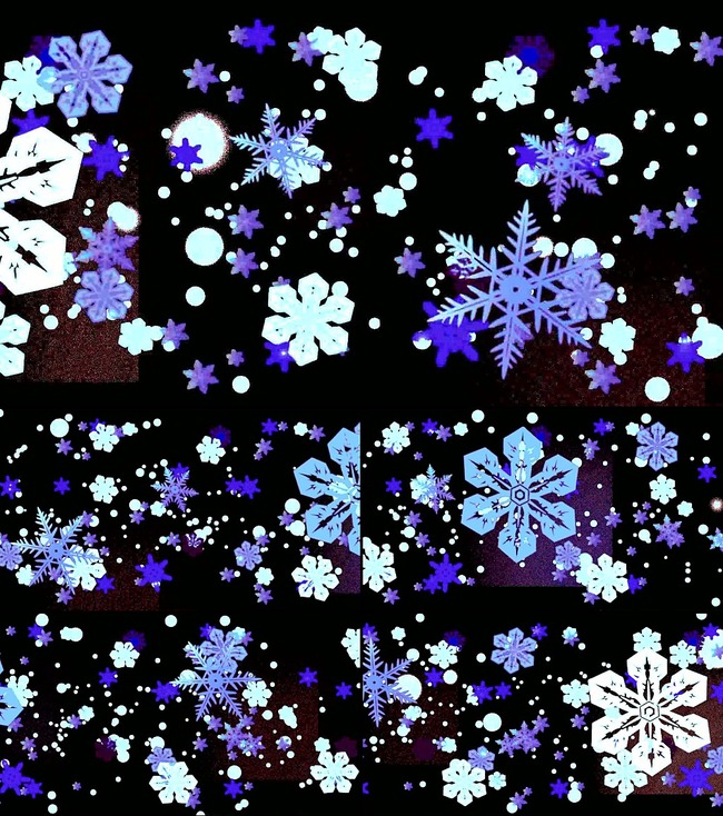 高清雪花漫天舞台演艺led背景视频模板下载(图