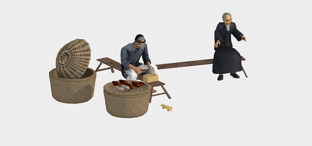 古代人物修鞋匠3d角色动画模型模板下载(图片