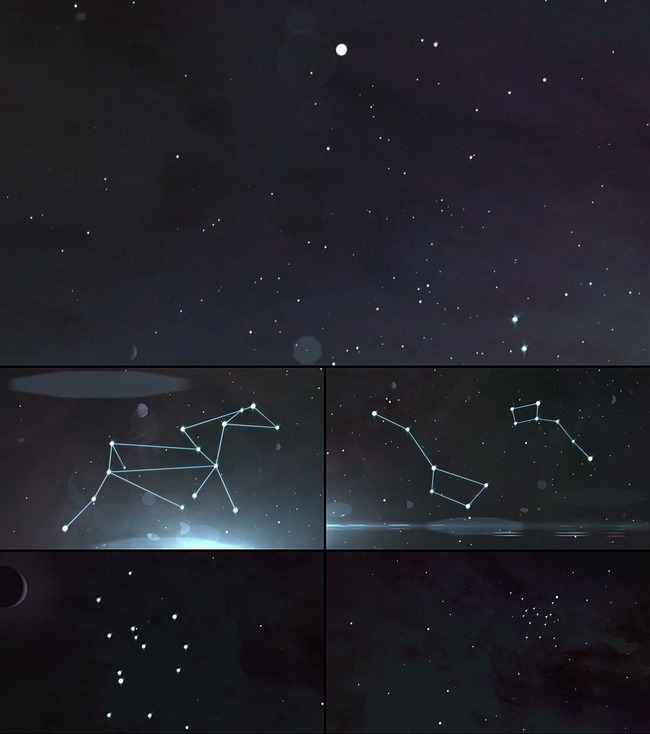 星空星座背景图片