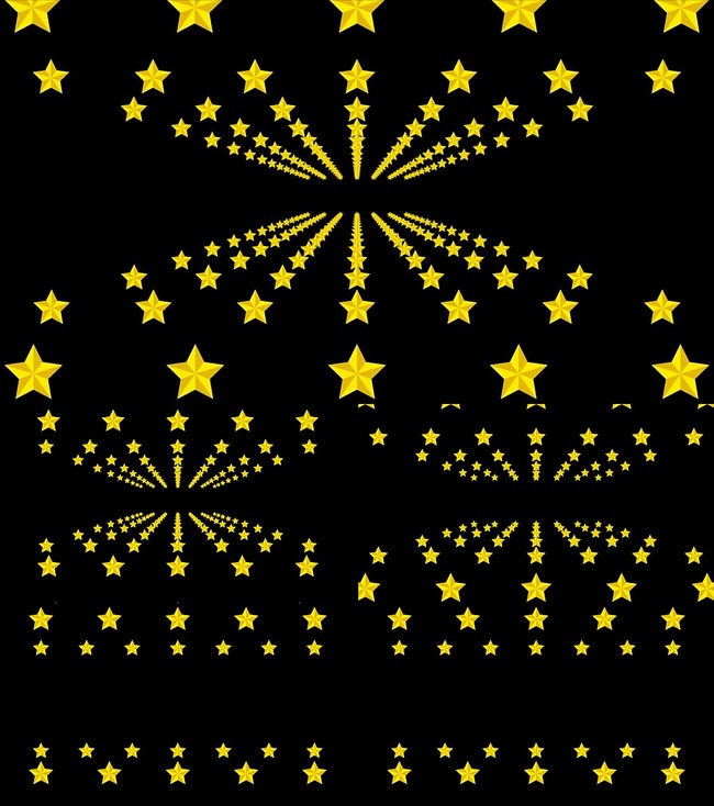 排排动态五角星带透明通道高清视频模板下载(