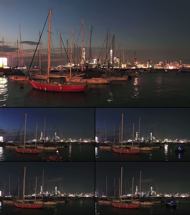 港口小船剪辑实拍素材mp4高清下载模板下载(