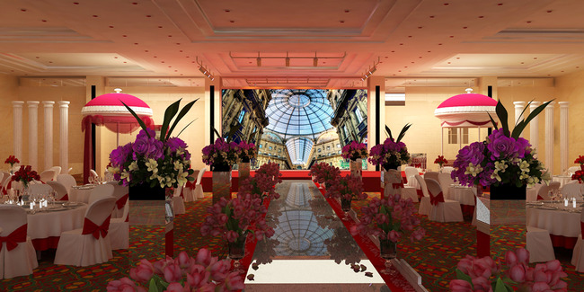 漂亮的蒙式婚礼效果图模板下载(图片编号:130