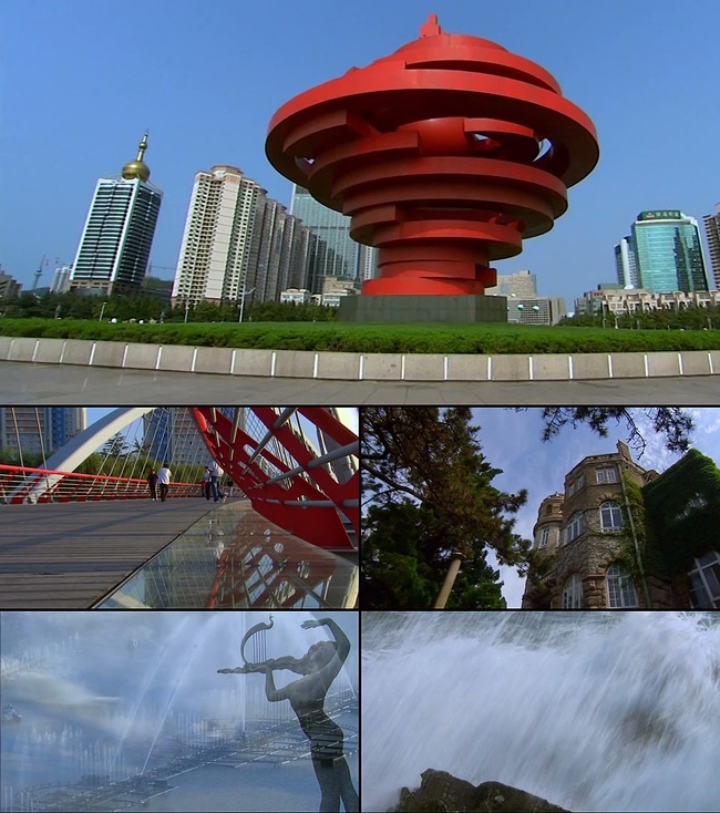 青岛美丽风光剪辑实拍mp4下载模板下载(图片