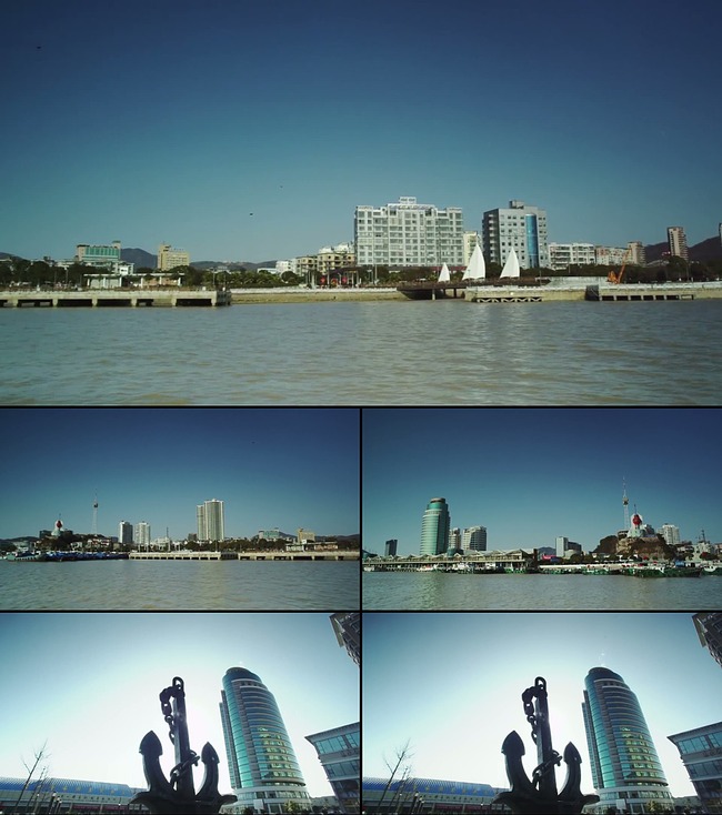 宁波美丽城市景观剪辑素材mp4下载模板下载(