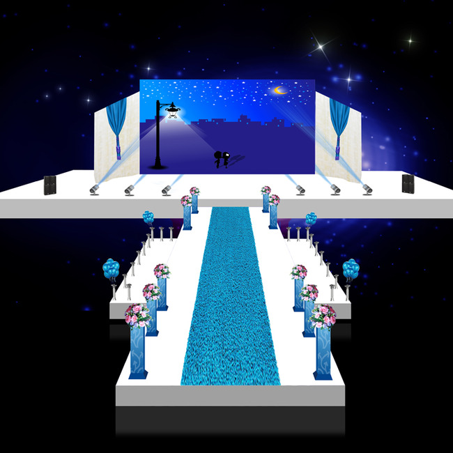3d婚礼场景设计psd分层模板下载模板下载(图