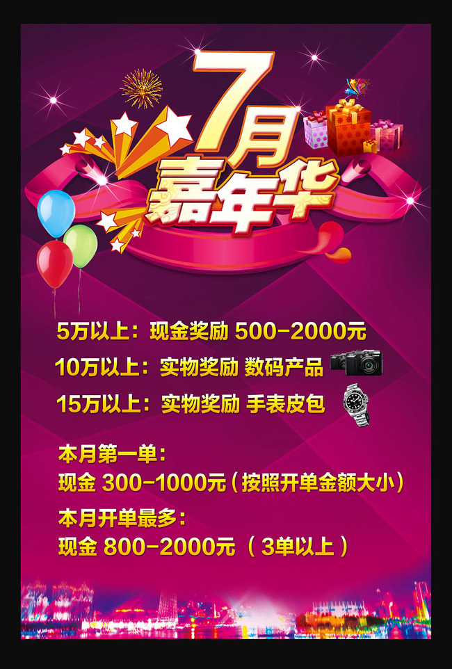 企业公司奖励活动展板海报模板下载(图片编号