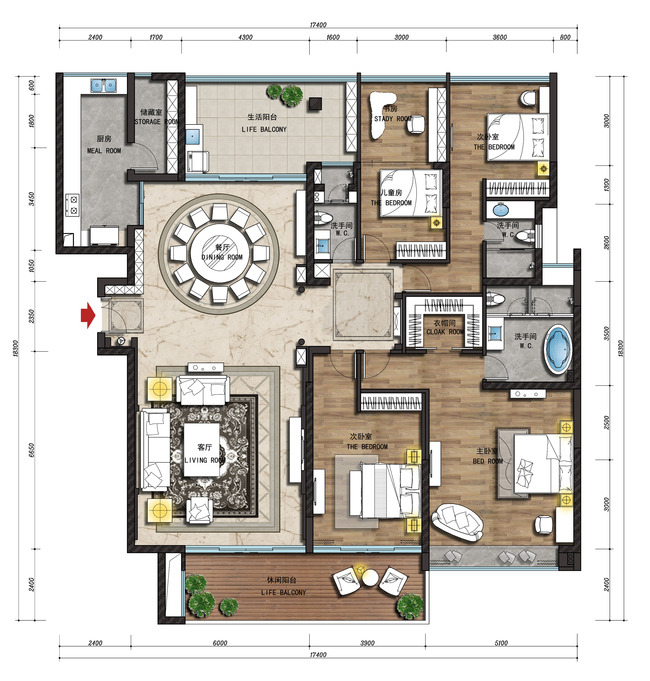 高清平面彩图模板下载(图片编号:13191250)_别墅效果图_效果图_我图网weili.ooopic.com