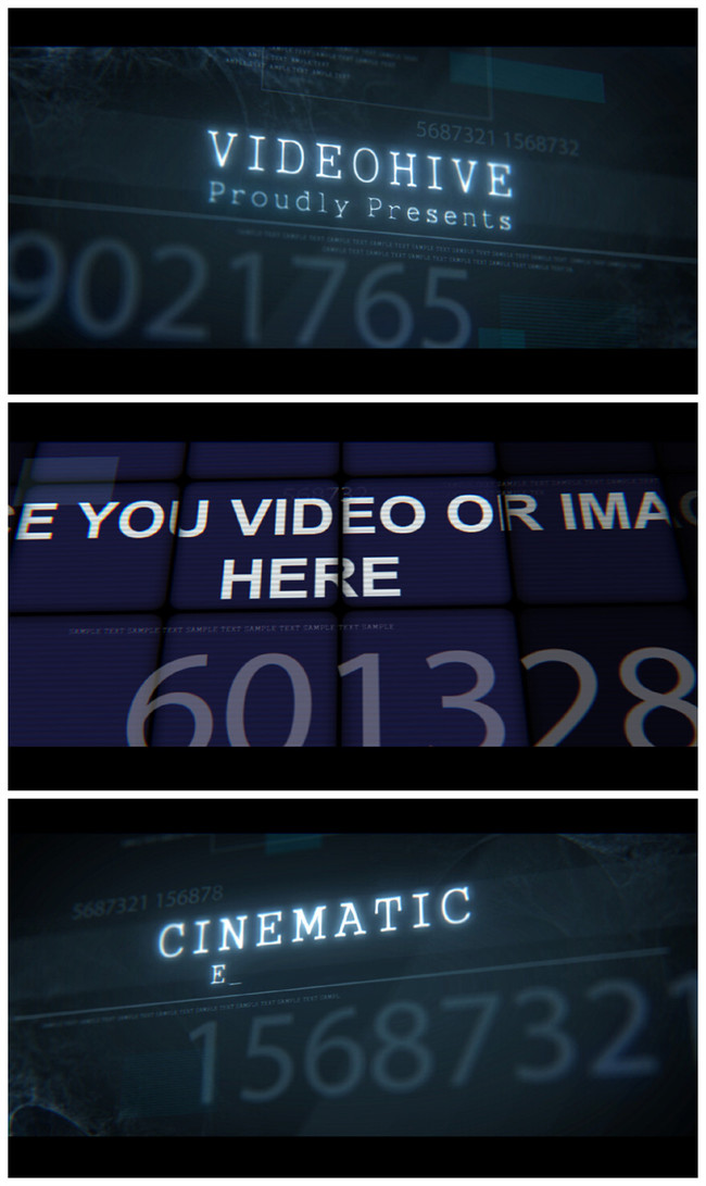 动感悬疑科技追踪电影片头AE模板模板下载(图