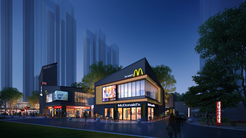 现代商业街设计|[陕西]现代风格商业街规划设计