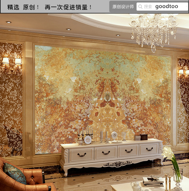 龙腾盛世大理石玉雕背景墙法式欧式3d