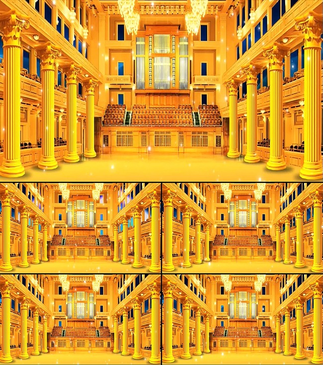 金色大厅教堂宫殿异域婚礼LEDVJ模板下载(图