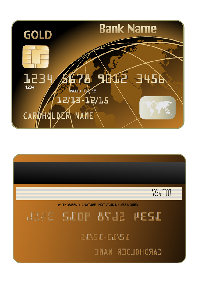 国外时尚商业银行卡模板设计模板下载(图片编