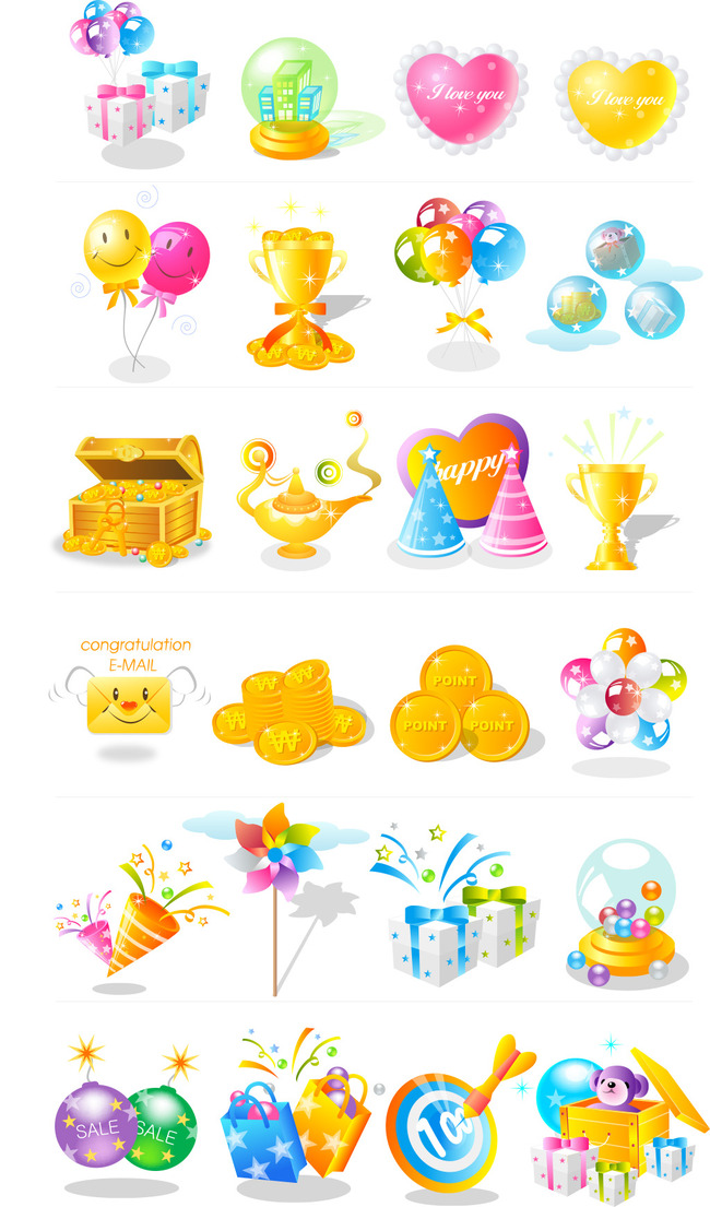 圣诞节礼物图标模板下载(图片编号:13311478