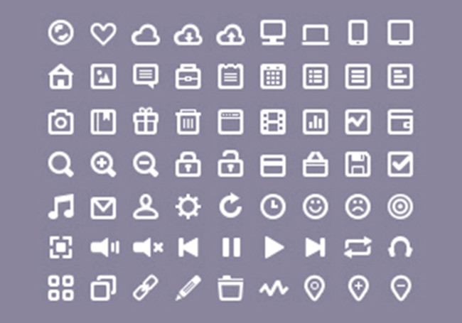 居家生活类简洁线条图标模板下载(图片编号:1
