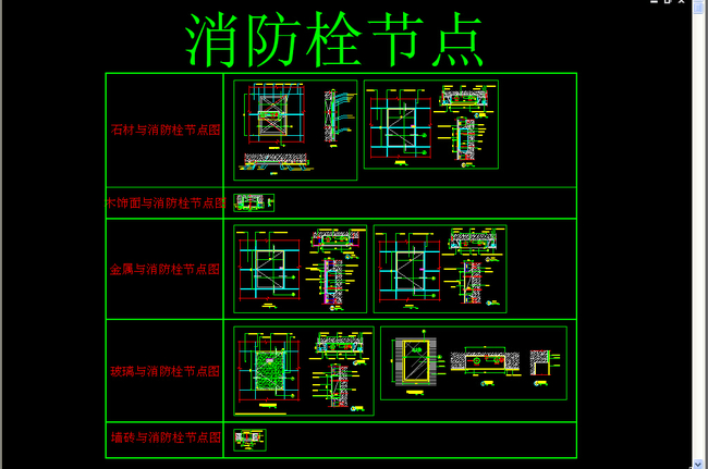 消防栓节点大样图大全模板下载(图片编号:133