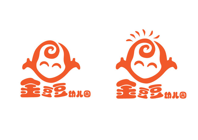 金豆豆幼儿园logo设计模板下载(图片编号:13389254)_学校教育logo_标志LOGO设计(买断版权)_我图网weili.ooopic.com