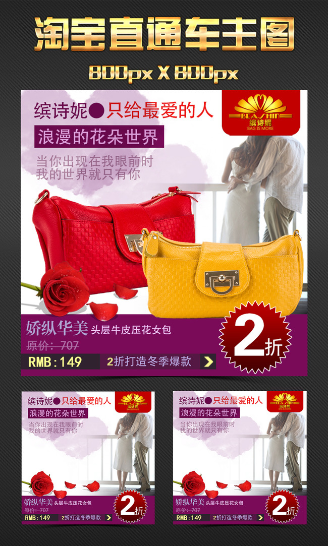<em>淘宝</em>纯牛皮<em>女式箱包</em>模板下载(图片编号:13429