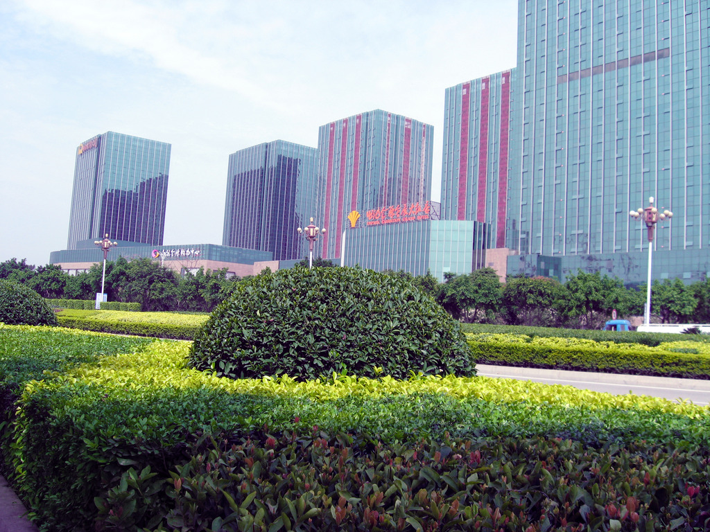 中国福建福州城市综合体商业广场高清照片模板
