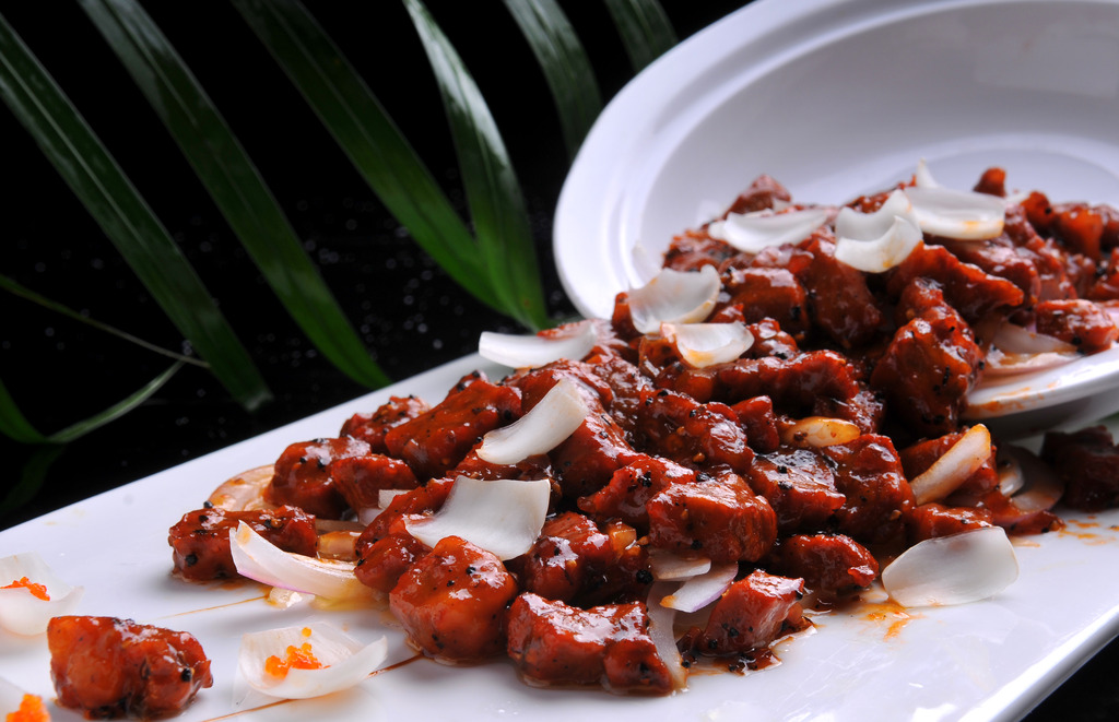 百合雪花牛肉粒模板下载(图片编号:13466322