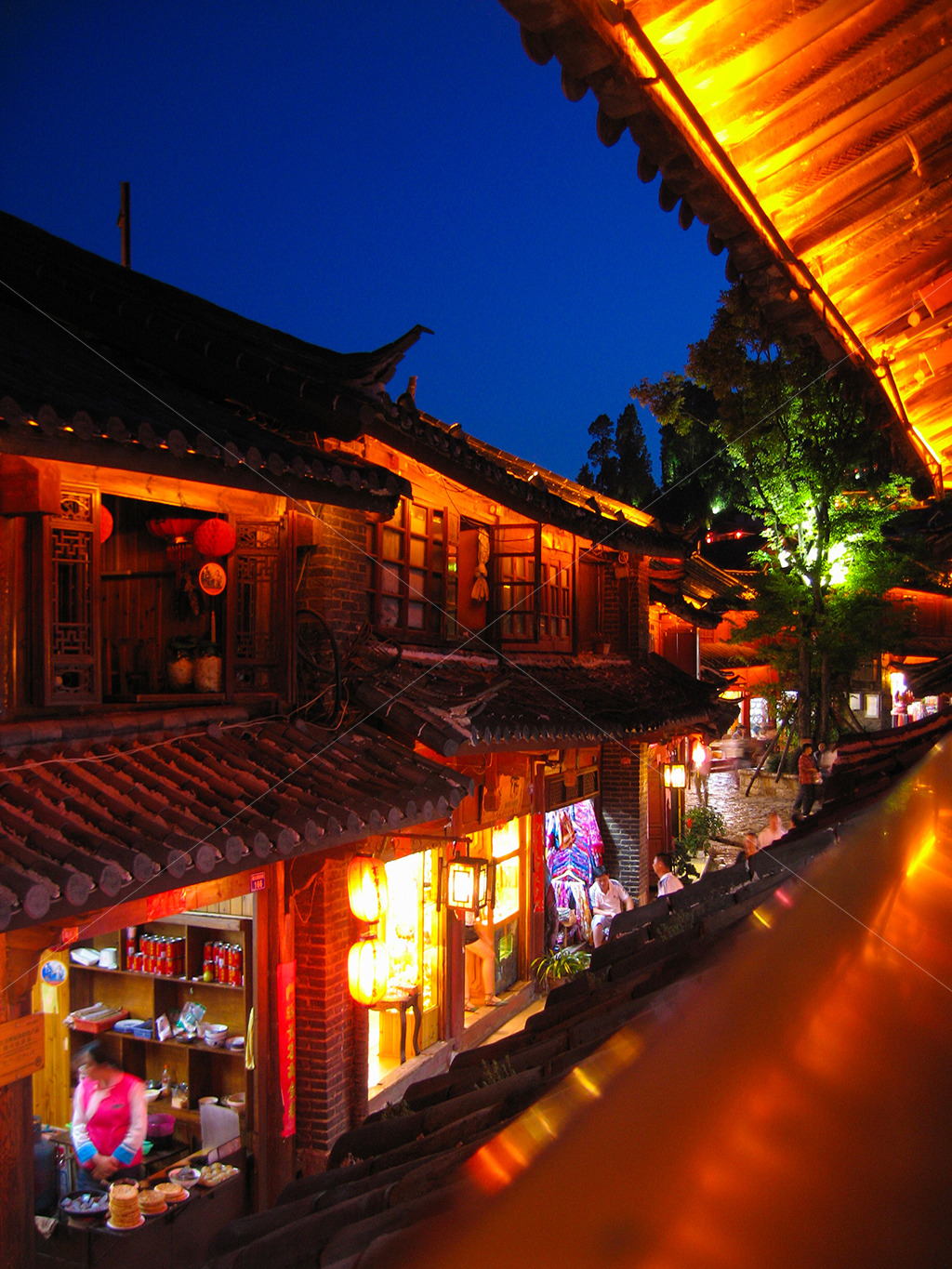 云南云南旅游丽江古城夜景模板下载(图片编号