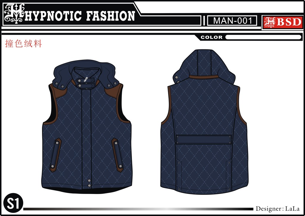 <em>秋冬</em>男装压<em>棉马甲</em>模板下载(图片编号:1351131