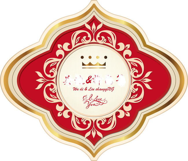 红色配金色婚礼LOGO设计模板下载 红色配金色婚礼LOGO设计图片下载红色配金色婚礼LOGO设计 异形婚礼logo设计 欧式婚礼logo框 欧式花边设计 渐变金 金配红婚礼设计模板