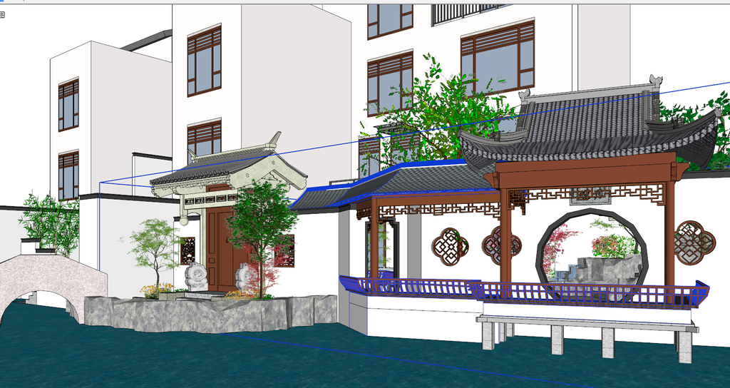 中式大门 中式古典建筑图片