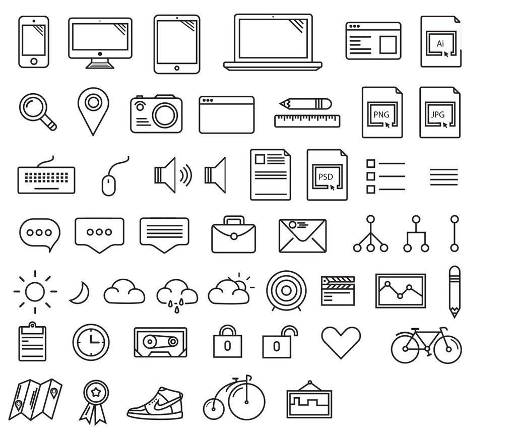 生活小图标图案|生活厨房小图标ui设计免费下载