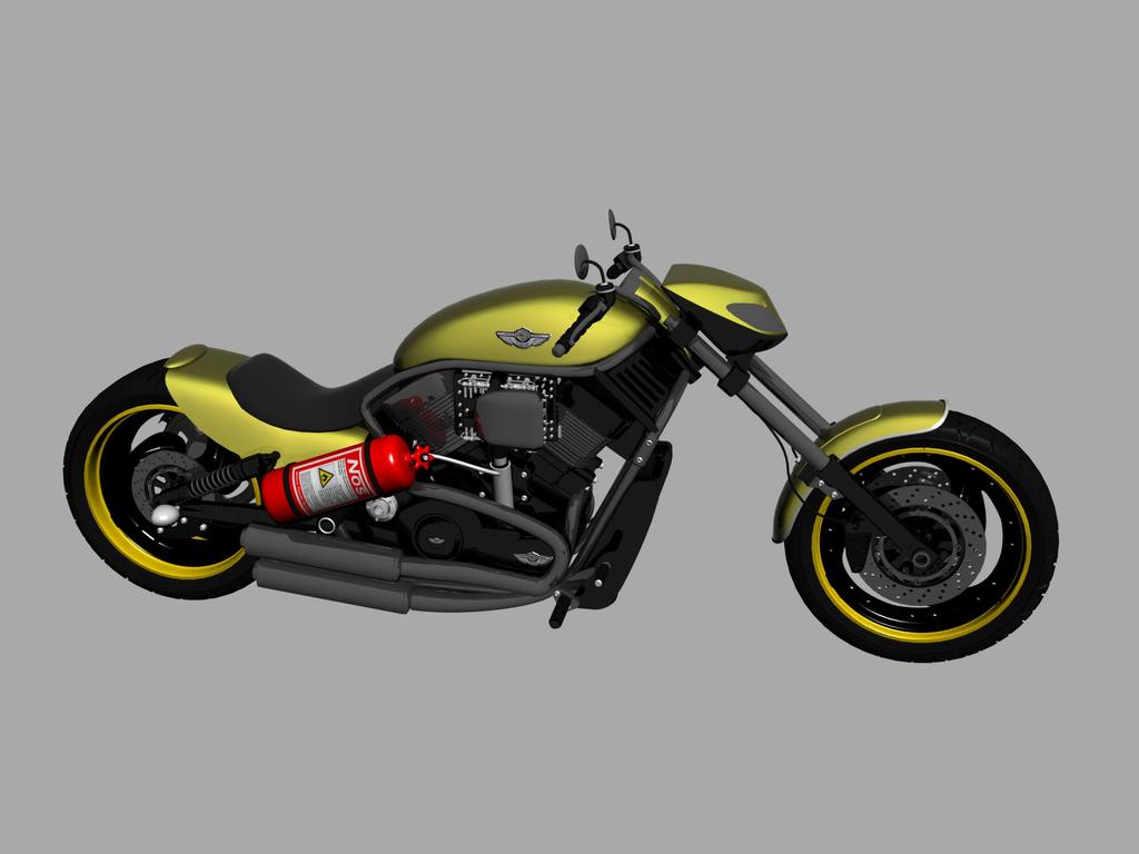 摩托车3D模型赛车模型模板下载(图片编号:135