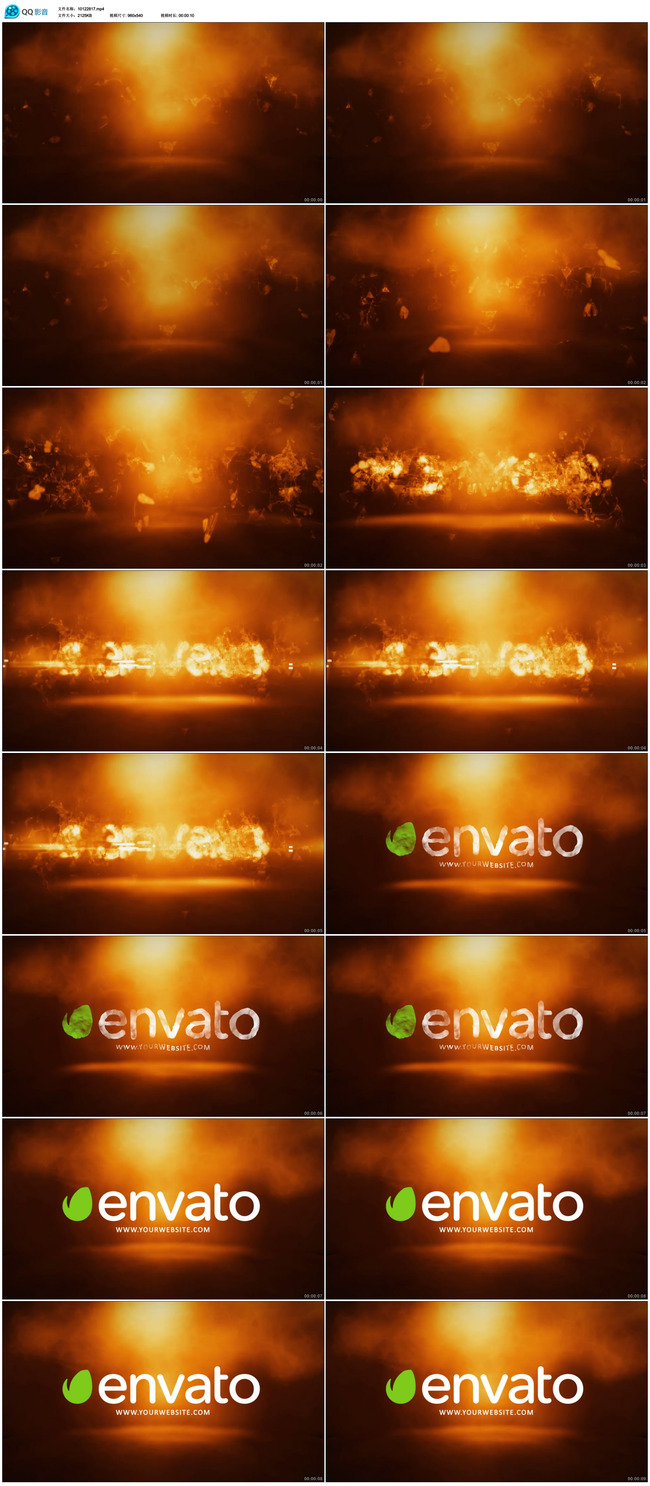 AE火焰片头模版模板下载(图片编号:13566092