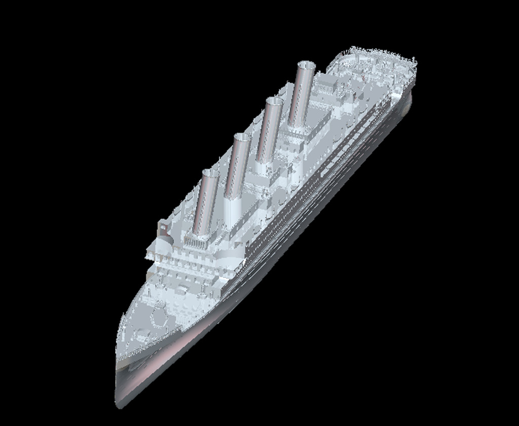 泰坦尼克号Titanic复原模型模板下载(图片编号