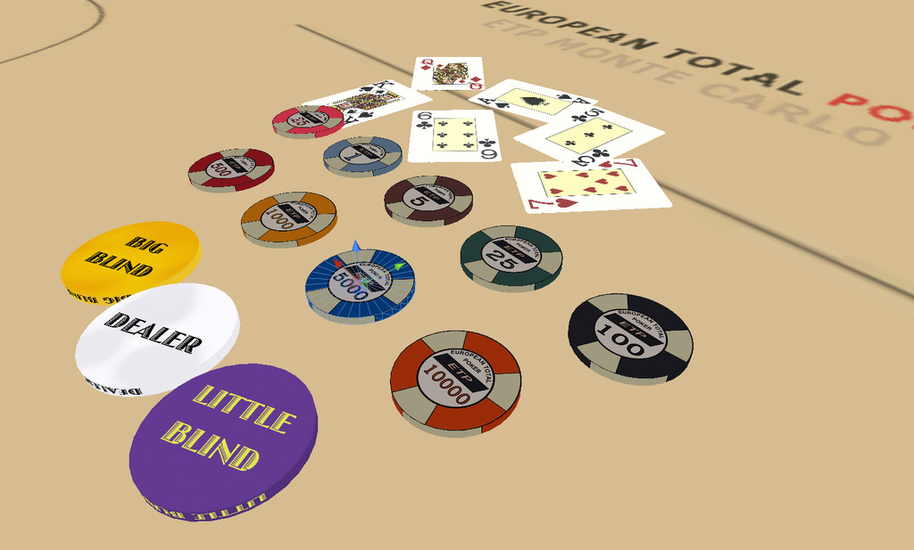 赌场桌子筹码扑克牌模板下载(图片编号:13570