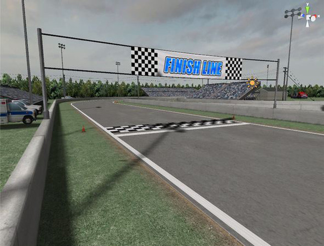 房车大货车方程式赛车赛道场景模型模板下载(