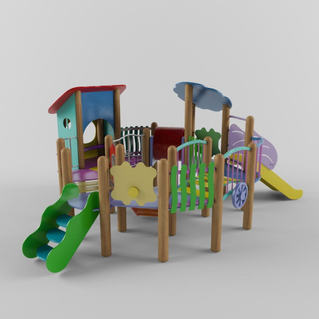 儿童设备游乐场滑滑梯模板下载(图片编号:135