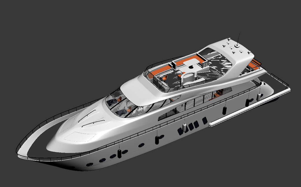 汽艇模型模板下载(图片编号:13587332)_交通工