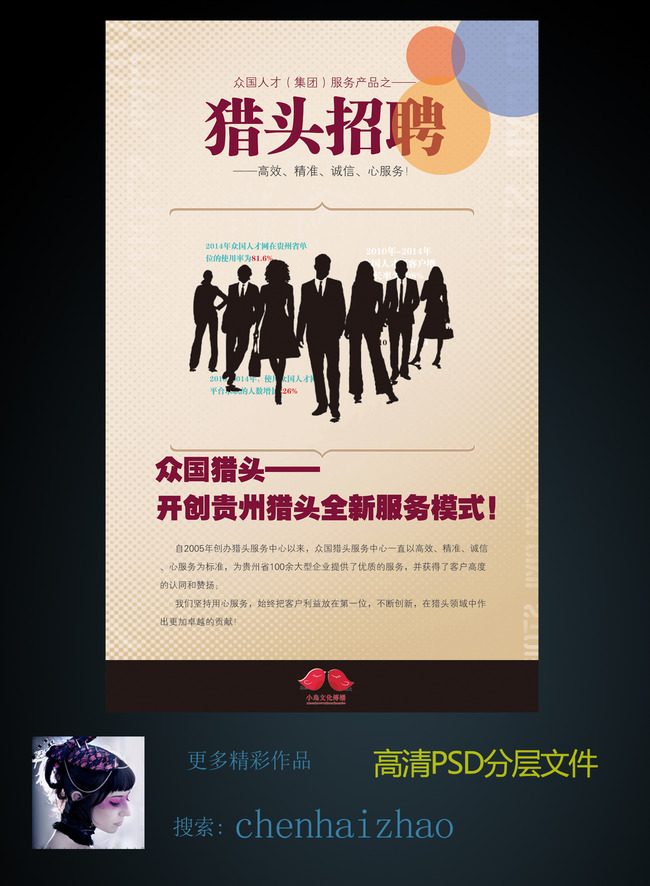 公司企业招聘广告海报模板下载(图片编号:135