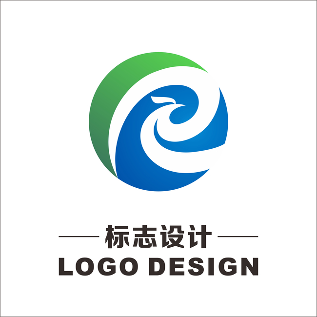 R演变凤凰logo标志模板下载(图片编号:135947