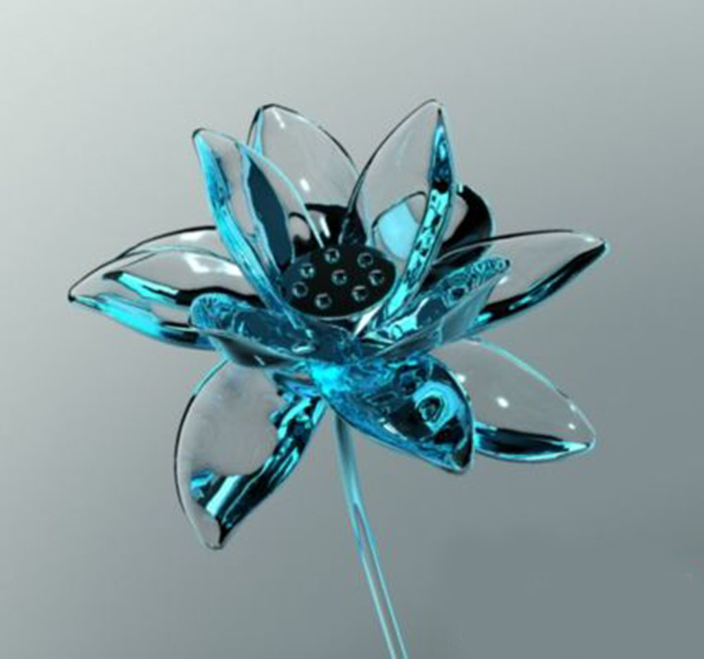 超好看的水晶莲花3D模型模板下载(图片编号:1
