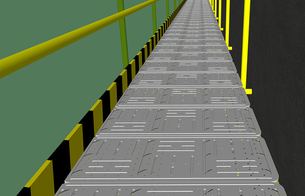 脚手板铝板建筑安全标准化模型模板下载(图片
