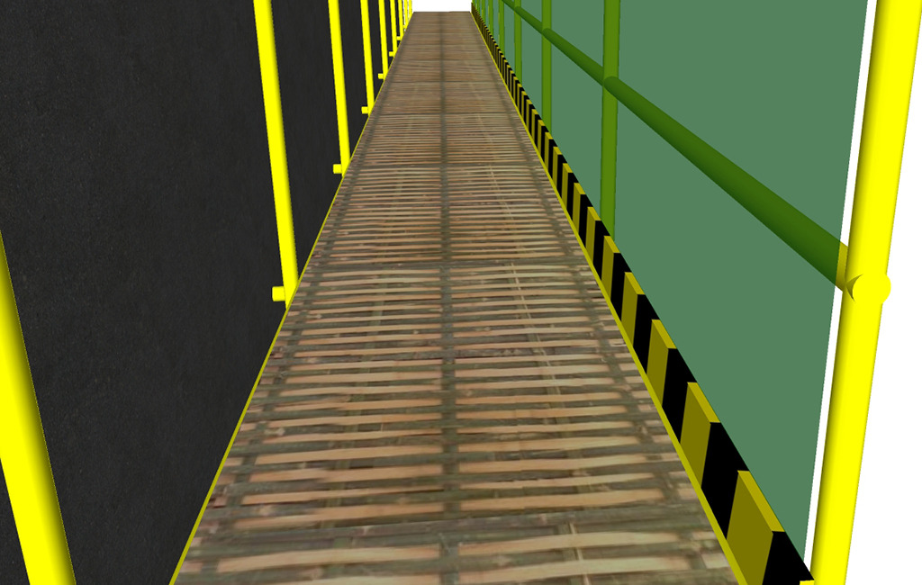 竹笆脚手板建筑安全标准化模型模板下载(图片