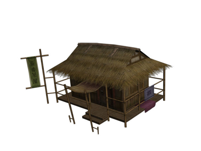 三维茅草屋模板下载(图片编号:13636533)_场景模型_CG模型_我图网weili.ooopic.com