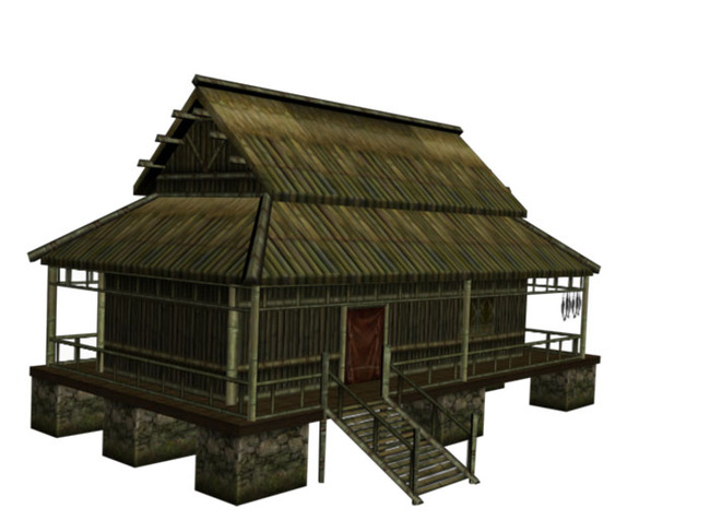 3D水上草屋模板下载(图片编号:13636628)_场