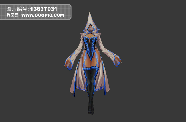 疾风之刃人物游戏3d模型模板下载(图片编号:1