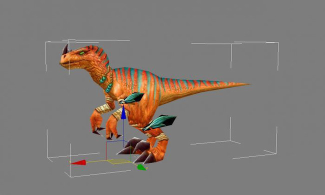 恐龙3D游戏模型模板下载(图片编号:13639808