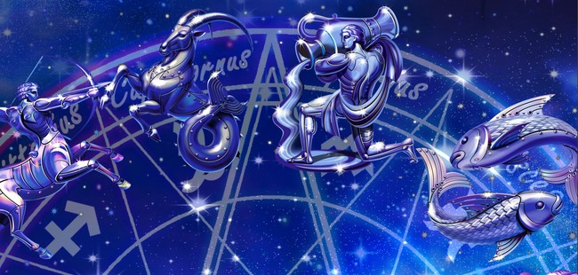 3d梦幻12星座银河电视背景装饰画图片