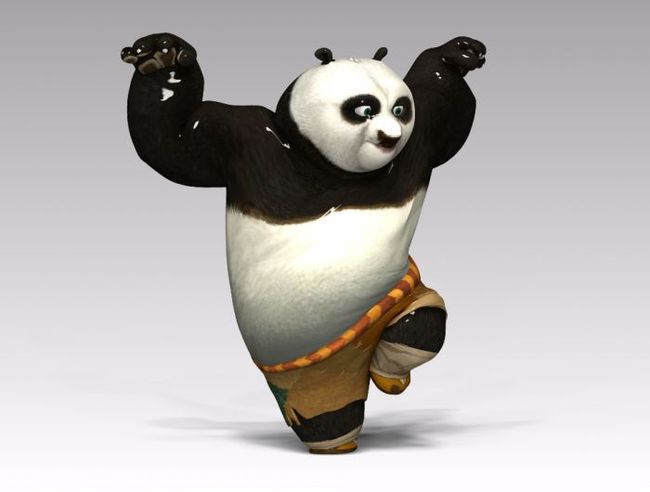 超屌的功夫熊猫3D模型模板下载(图片编号:136