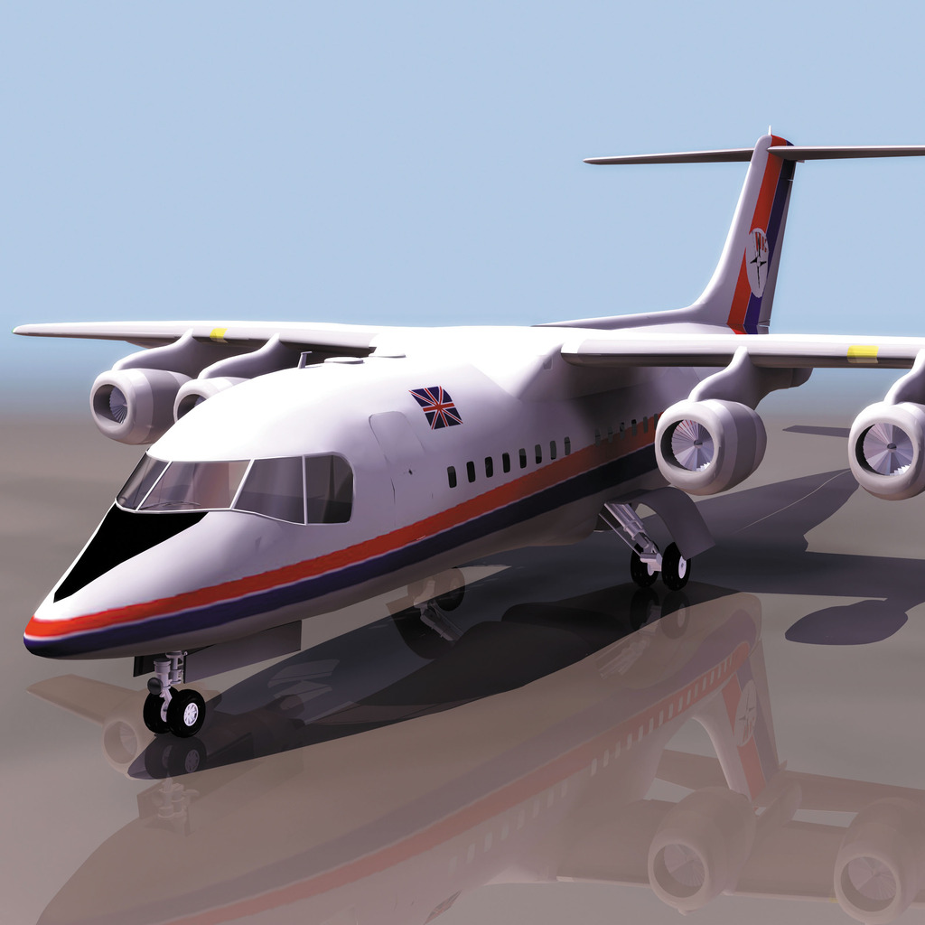 有钱人爱玩的3D飞机模型模板下载(图片编号:1