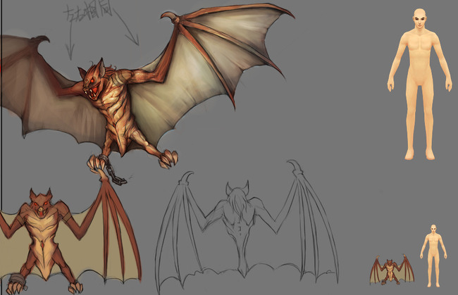 血蝙蝠游戏模型+动作模板下载(图片编号:1365