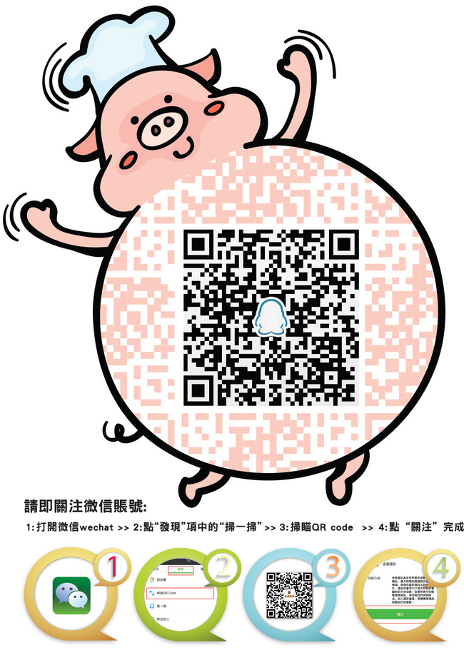 可爱卡通猪二维码展板模板下载(图片编号:136