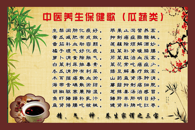 中医养生保健歌医院展板模板下载(图片编号:1